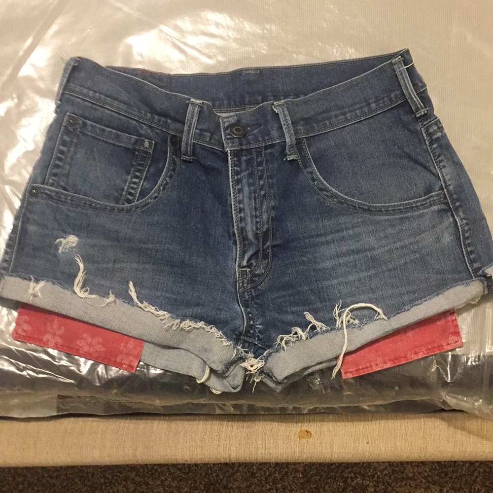 Levi's Blue Denim Women's Shorts